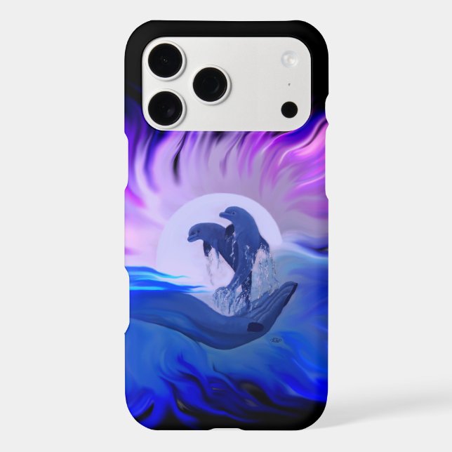 Les dauphins au clair de lune (Verso)