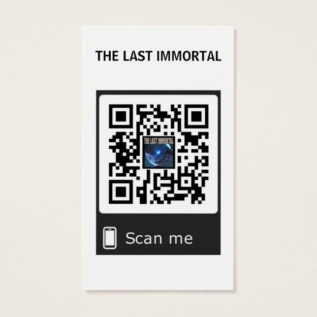 Les Derniers Cartes de visite immortels avec le co (Dos)