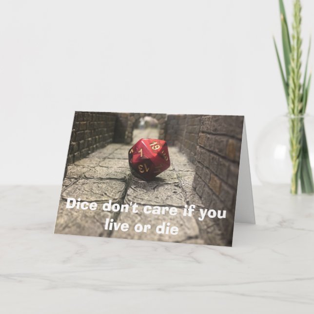 Les dés sont des jerks carte de sympathie (Devant)