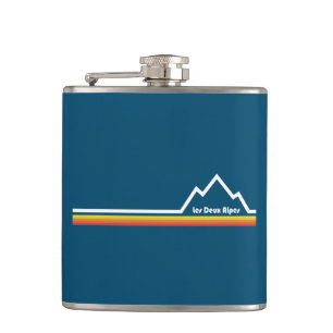 Les Deux Alpes France Hip Flask