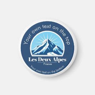 Les Deux Alpes Isère France ski resort souvenir Magnet