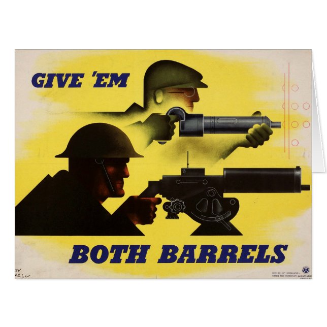 Les deux fûts, militaire et industriel, effort de  (Devant horizontal)