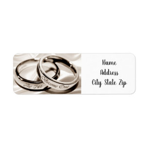 *LES DEUX SONT DEVENUS UN* MARIAGE RETOUR ÉTIQUETT