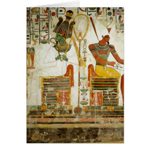Les dieux Osiris et Atum, de la tombe de