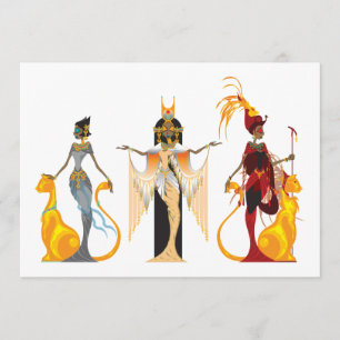 Les divas des invitations de l'Egypte