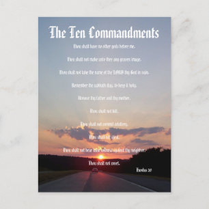 Les Dix Commandements - Coucher de soleil #3 Carte
