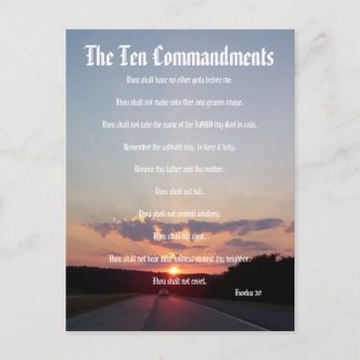 Les Dix Commandements - Coucher de soleil #3 Carte