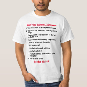 Les dix commandements T-shirt noir masculin