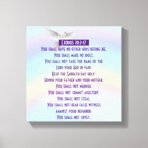 Les Dix Commandements - Toile Enveloppée (Gloss)