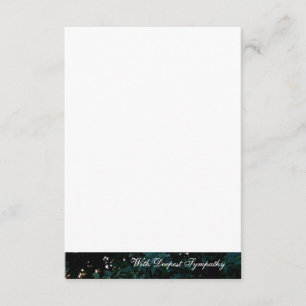 Les doigts de Dieu Arbre Cartes de Sympathie