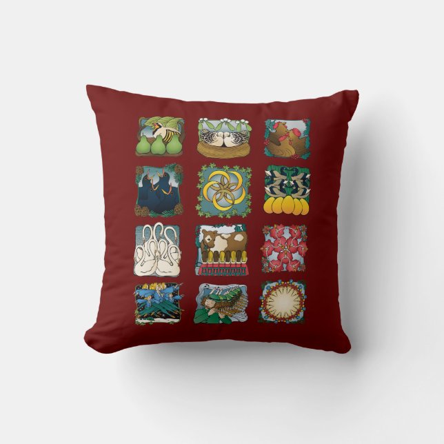 Les douze jours du coussin de Noël (Recto)