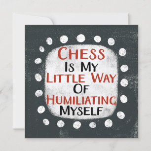 Les Échecs Est Ma Petite Carte De Voeux