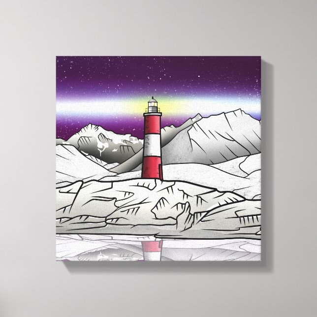 Les Eclaireurs Lighthouse Argentina Canvas Print (Front)