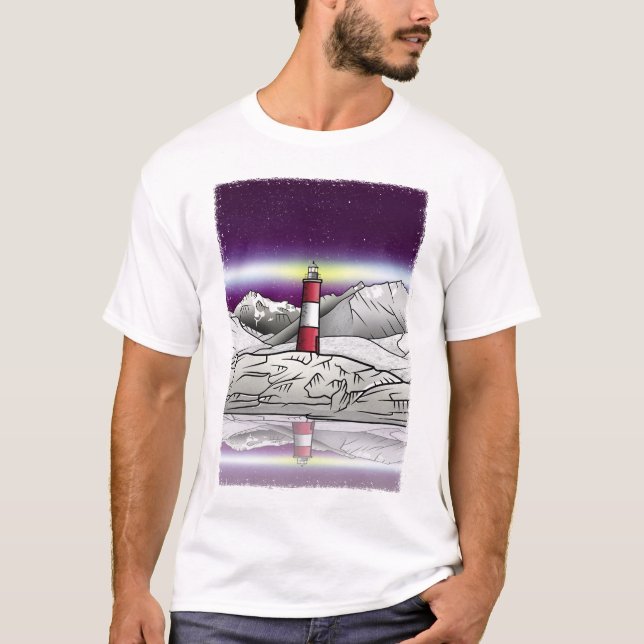 Les Eclaireurs Lighthouse Argentina Landscape T-Shirt (Front)