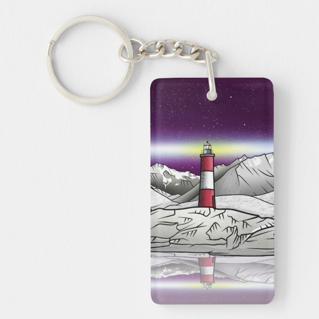 Les Eclaireurs Lighthouse Southern Argentina Keychain (Front)
