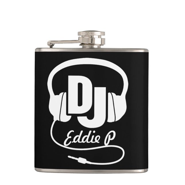 Les écouteurs du DJ ajoutent votre flacon nommé de (Devant)