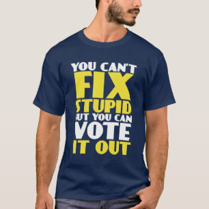Les élections drôles et le T-shirt de la politiq