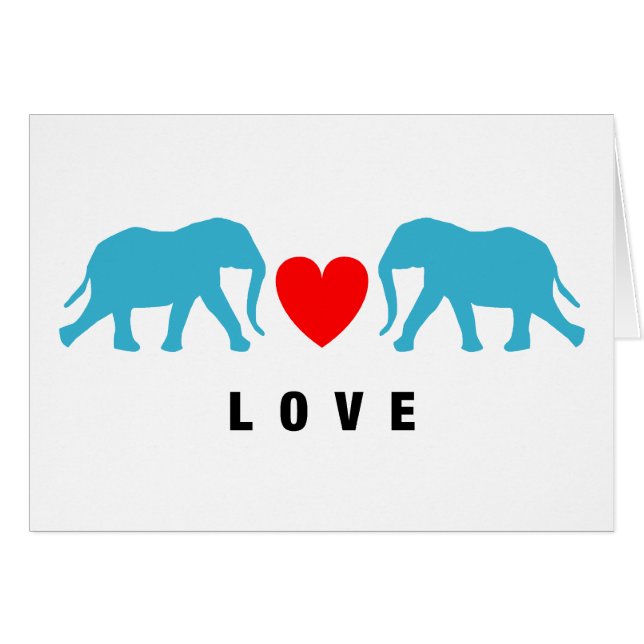 Les éléphants en amour (Devant horizontal)