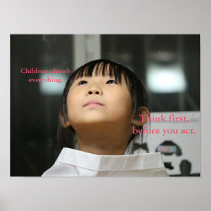 Les enfants Absorbent Tout Poster