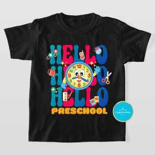 Les enfants rentrent à l'école Bonjour T-shirt p