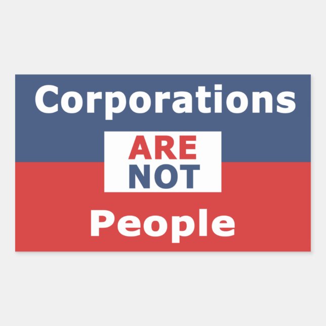 Les entreprises ne sont pas des gens - Sticker (Devant)