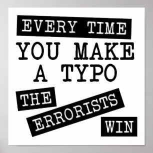 Les Erroristes Gagnent Une Poster Drôle