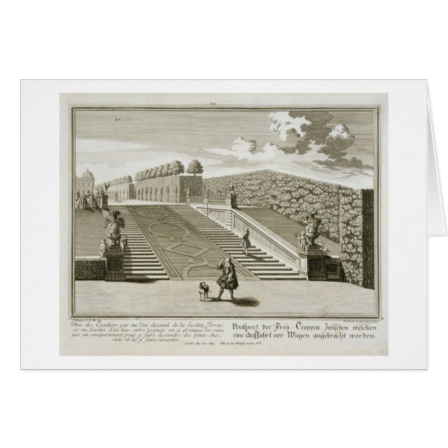 Les étapes à la terrasse de jardin, palais de (Devant horizontal)