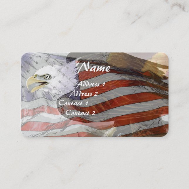 Les Etats-Unis marquent des cartes de visite de (Devant)