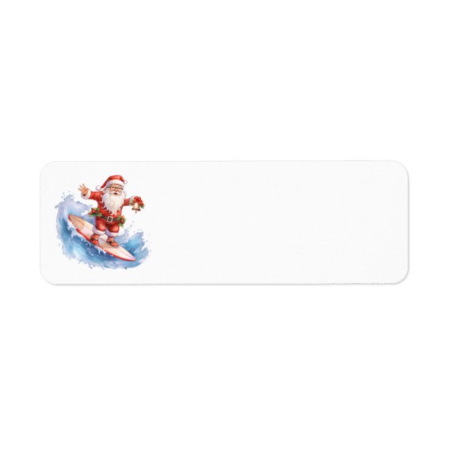 Les Étiquettes de adresse de Père Noël (Devant)