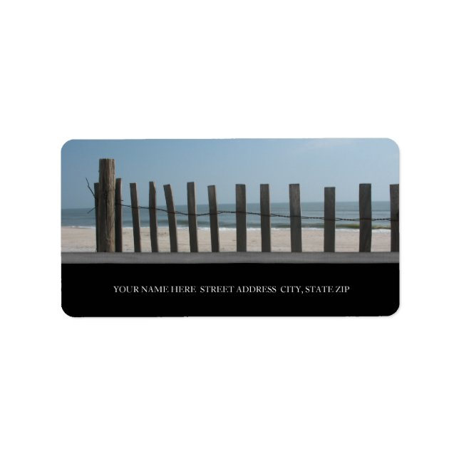 Les Étiquettes de adresse de plage (Devant)
