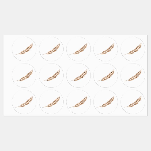 .Les étiquettes de plume défectueux (Feuille)