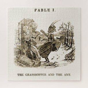 Les fables de Puzzle Aesop : le Grasshopper et la