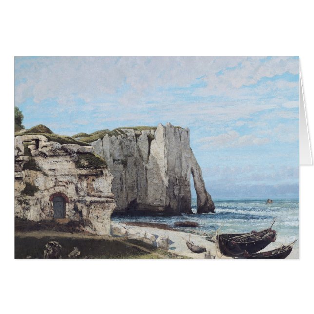 Les falaises chez Etretat après la tempête, 1870 (Devant horizontal)