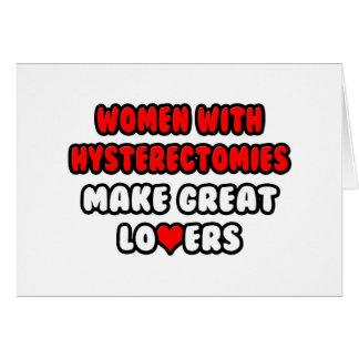 Les femmes avec hystérectomie font de grands amour