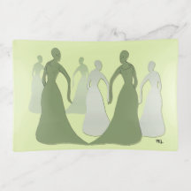 Les Femmes Green Trinket Tray