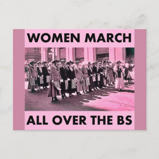 Les femmes marchent partout sur la carte postale B
