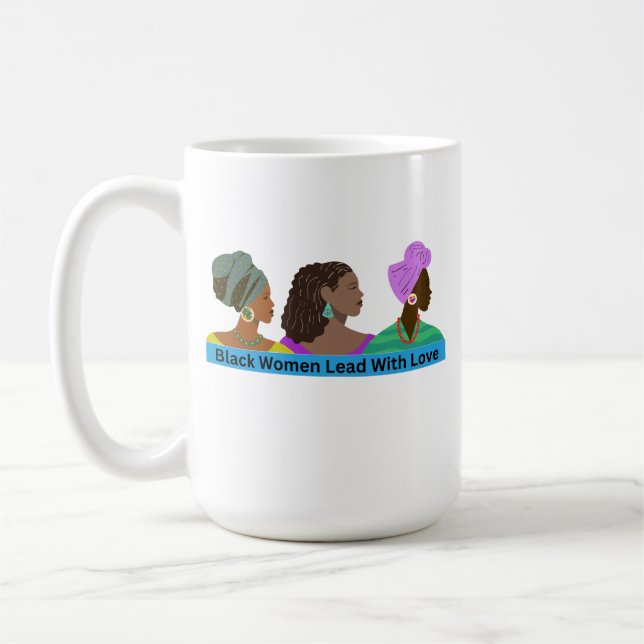 Les femmes noires conduisent avec la tasse d'amour (Gauche)