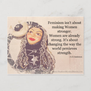 Les femmes sont une carte postale solide