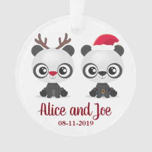 Les fêtes de Noël et les noms des Pandas drôles