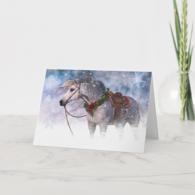 Les fêtes de Noël sur la carte de vacances (Devant)