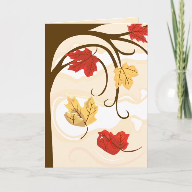 Les Feuilles D'Automne Doivent Être Une Carte De V (Devant)