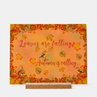 Les feuilles tombent l'automne