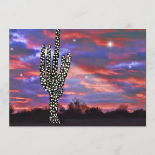 Les feux de Noël Invitation du Saguaro Cactus