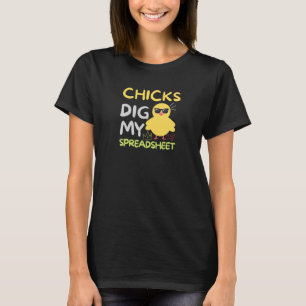 Les filles creusent mon T-shirt feuille de calcul