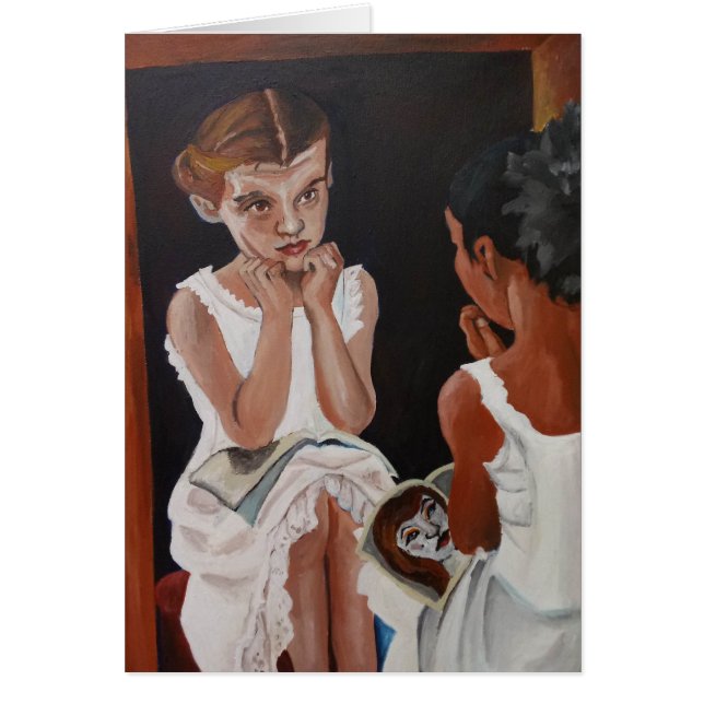 Les filles dans le Carte pour notes miroir (Devant)