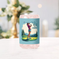 Les filles gouvernent le parcours Retro Golf Illus