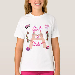 Les filles gouvernent le T-shirt Ruffle