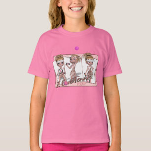 Les filles I aiment le T-shirt de tennis - le