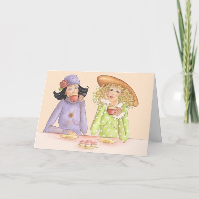 Les filles sont soeurs - Carte de voeux (Devant)