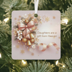 Les Filles Sont Un Cadeau Du Ciel Ornement De Noël